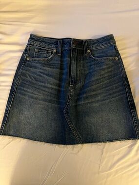 Abercrombie & Fitch Dark Blue Denim Mini Skirt